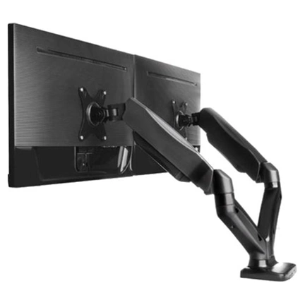 IcyBox Monitor stand with table support for two monitors up to 27" (68 cm)