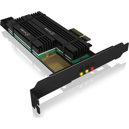 IcyBox PCIe extension card with M.2 M-Key socket for one M.2 NVMe SSD