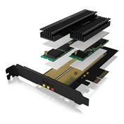 IcyBox PCIe extension card with M.2 M-Key socket for one M.2 NVMe SSD