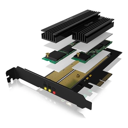 IcyBox PCIe extension card with M.2 M-Key socket for one M.2 NVMe SSD