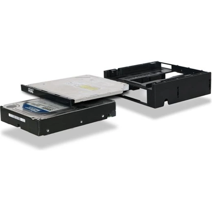 Icy Dock 5.25” Ext. Bay to 3.5” HDD / Device Bay + Ultra Slim ODD Bay Mounting Kit Bracket