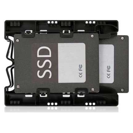 Icy Dock Dual 2.5" HDD & SSD Light Weight Mounting Bracket for Internal 3.5" Drive Bay Icy Dock Dual 2.5" HDD & SSD Light Weight Mounting Bracket for Internal 3.5" Drive Bay