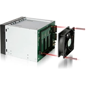 Icy Dock MB155SP-B "FatCage" 5 in 3 SATA Internal Backplane Module