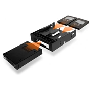 Icy Dock MB343SP 3.5” to 5.25” Front Bay Conversion Kit with Additional 2 x 2.5” HDD/SSD Bay Icy Dock MB343SP 3.5” to 5.25” Front Bay Conversion Kit with Additional 2 x 2.5” HDD/SSD Bay