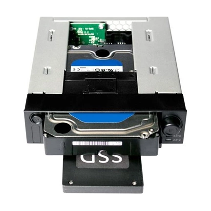 Icy Dock MB971SP-B "DuoSwap" 2.5"/3.5" SATA Hot Swap Drive Caddy