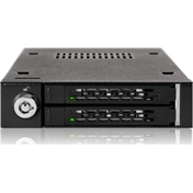 Icy Dock MB992SK-B Dual Bay 2.5" SATA Mobile Rack