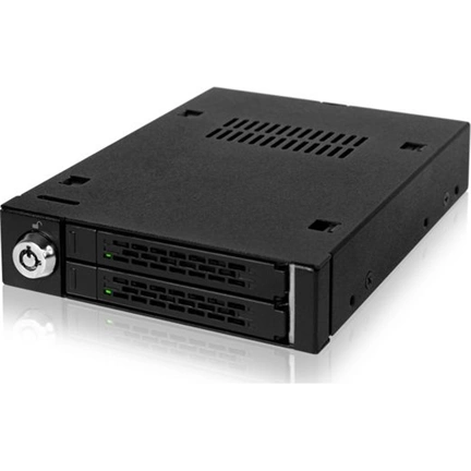 Icy Dock MB992SK-B Dual Bay 2.5" SATA Mobile Rack