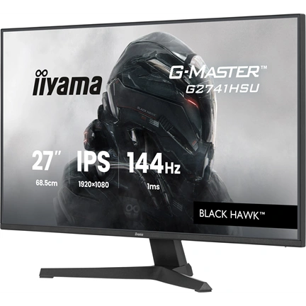 Iiyama G-Master G2741HSU-B1 monitor - 27", FHD, FastIPS, 1ms, 144Hz, FreeSync, USB hub