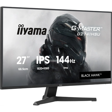 Iiyama G-Master G2741HSU-B1 monitor - 27", FHD, FastIPS, 1ms, 144Hz, FreeSync, USB hub