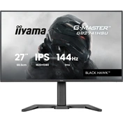 Iiyama G-Master GB2741HSU-B1 monitor - 27", FHD, FastIPS, 1ms, 144Hz, FreeSync, állítható magasságú, pivot, USB hub