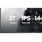 Iiyama G-Master GB2741HSU-B1 monitor - 27", FHD, FastIPS, 1ms, 144Hz, FreeSync, állítható magasságú, pivot, USB hub