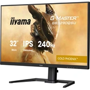 Iiyama G-Master GB3290QSU-B1 monitor - 31,5", QHD, IPS, 1ms, 240Hz, FreeSync Premium, állíth. magasság, USB hub, fekete
