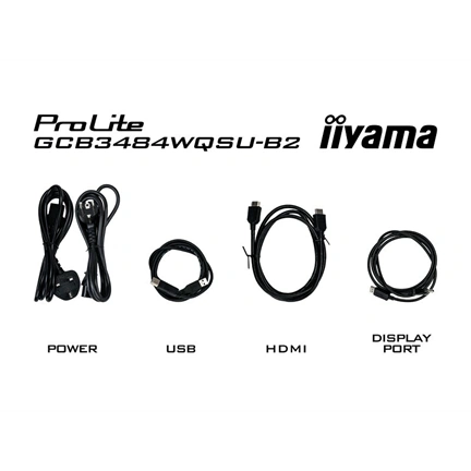 Iiyama G-Master GCB3484WQSU-B2 monitor - 34", UWQHD, ívelt, 1500R, VA, 0,6ms, 200Hz, Dual Mode