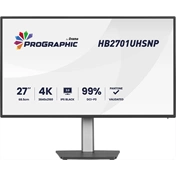 Iiyama ProGraphic HB2701UHSNP-B1 monitor - 27", UHD, IPS Black 2.0, 99% DCI-P3, áll. magasság, pivot, KVM, USB hub