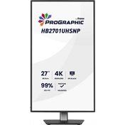 Iiyama ProGraphic HB2701UHSNP-B1 monitor - 27", UHD, IPS Black 2.0, 99% DCI-P3, áll. magasság, pivot, KVM, USB hub
