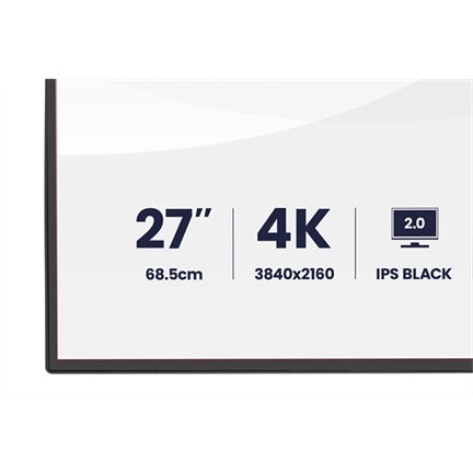 Iiyama ProGraphic HB2701UHSNP-B1 monitor - 27", UHD, IPS Black 2.0, 99% DCI-P3, áll. magasság, pivot, KVM, USB hub