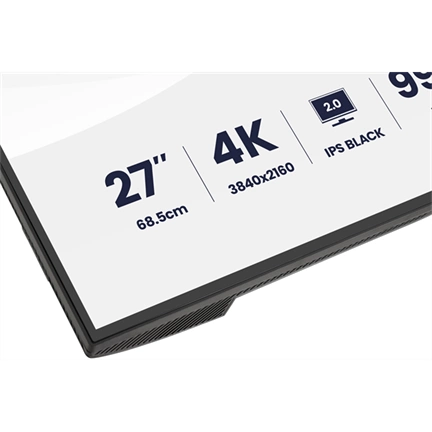 Iiyama ProGraphic HB2701UHSNP-B1 monitor - 27", UHD, IPS Black 2.0, 99% DCI-P3, áll. magasság, pivot, KVM, USB hub