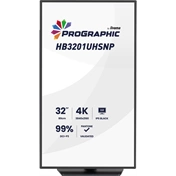 Iiyama ProGraphic HB3201UHSNP-B1 monitor - 31,5", UHD, IPS Black 2.0, 99% DCI-P3, áll. magasság, pivot, KVM, USB hub