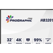 Iiyama ProGraphic HB3201UHSNP-B1 monitor - 31,5", UHD, IPS Black 2.0, 99% DCI-P3, áll. magasság, pivot, KVM, USB hub