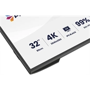 Iiyama ProGraphic HB3201UHSNP-B1 monitor - 31,5", UHD, IPS Black 2.0, 99% DCI-P3, áll. magasság, pivot, KVM, USB hub