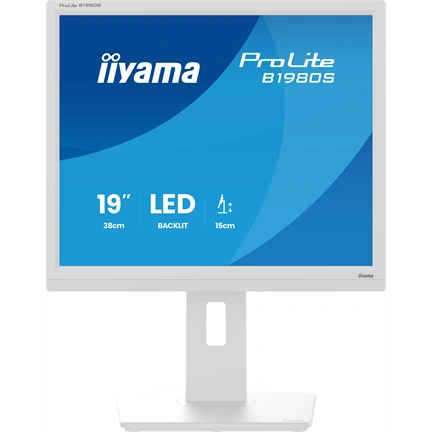 Iiyama ProLite B1980S-W1 monitor - 19" 1280x1024, TN, pivot, fehér