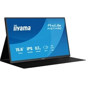 Iiyama ProLite P1670HSC-B1 hordozható monitor - 15,6" FHD IPS, USB-C, hangszórók, bőrtok