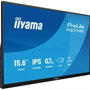 Iiyama ProLite P1670HSC-B1 hordozható monitor - 15,6" FHD IPS, USB-C, hangszórók, bőrtok