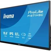 Iiyama ProLite P1670HSC-B1 hordozható monitor - 15,6" FHD IPS, USB-C, hangszórók, bőrtok