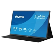 Iiyama ProLite P1670HSC-B1 hordozható monitor - 15,6" FHD IPS, USB-C, hangszórók, bőrtok