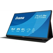 Iiyama ProLite P1670HSC-B1 hordozható monitor - 15,6" FHD IPS, USB-C, hangszórók, bőrtok