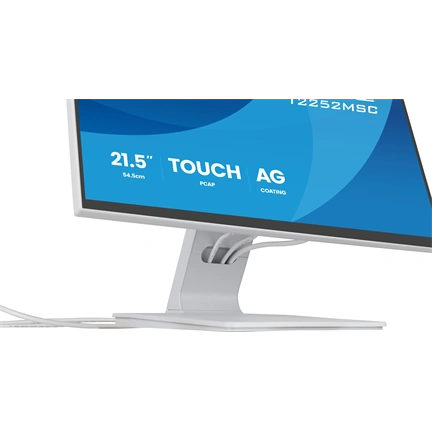 Iiyama ProLite T2252MSC-W2AG monitor - 21,5", PCAP+ 10 pontos érintőképernyős, FHD, IPS, 100Hz, USB hub, fehér