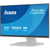 Iiyama ProLite T2252MSC-W2AG monitor - 21,5", PCAP+ 10 pontos érintőképernyős, FHD, IPS, 100Hz, USB hub, fehér