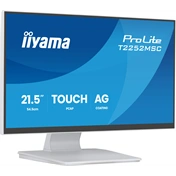Iiyama ProLite T2252MSC-W2AG monitor - 21,5", PCAP+ 10 pontos érintőképernyős, FHD, IPS, 100Hz, USB hub, fehér