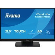 Iiyama ProLite T2254MSC-B2AG monitor - 21,5", PCAP+ 10 pontos érintőképernyős, MPP 2.0, FHD, IPS, 100Hz, USB hub, fekete
