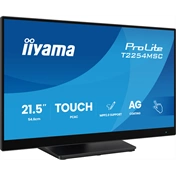 Iiyama ProLite T2254MSC-B2AG monitor - 21,5", PCAP+ 10 pontos érintőképernyős, MPP 2.0, FHD, IPS, 100Hz, USB hub, fekete