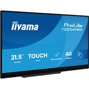 Iiyama ProLite T2254MSC-B2AG monitor - 21,5", PCAP+ 10 pontos érintőképernyős, MPP 2.0, FHD, IPS, 100Hz, USB hub, fekete