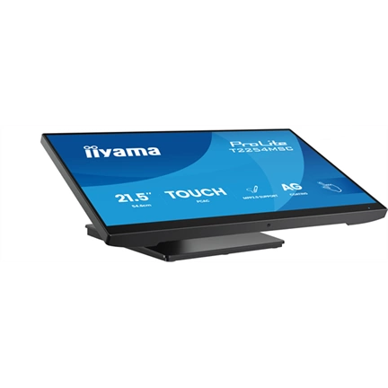 Iiyama ProLite T2254MSC-B2AG monitor - 21,5", PCAP+ 10 pontos érintőképernyős, MPP 2.0, FHD, IPS, 100Hz, USB hub, fekete