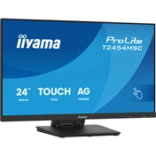 Iiyama ProLite T2454MSC-B3AG monitor - 24", InCell PCAP 10 pontos érintőképernyős, FHD, IPS, 83Hz, USB hub, fekete