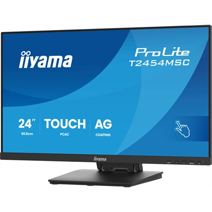 Iiyama ProLite T2454MSC-B3AG monitor - 24", InCell PCAP 10 pontos érintőképernyős, FHD, IPS, 83Hz, USB hub, fekete