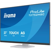 Iiyama ProLite T2752MSC-W1AG monitor - 27", PCAP+ 10 pontos érintőképernyős, FHD, IPS, 100Hz, USB hub, fehér