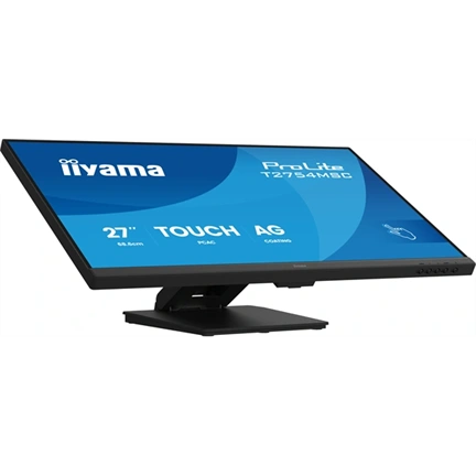 Iiyama ProLite T2754MSC-B2AG monitor - 27", InCell PCAP 10 pontos érintőképernyős, FHD, IPS, 83Hz, USB hub, fekete