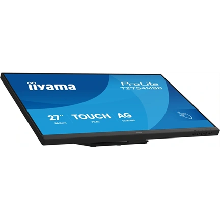 Iiyama ProLite T2754MSC-B2AG monitor - 27", InCell PCAP 10 pontos érintőképernyős, FHD, IPS, 83Hz, USB hub, fekete