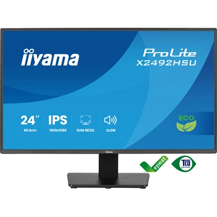 Iiyama ProLite X2492HSU-B1 monitor - 24", FHD, IPS, 120Hz, USB hub, fekete