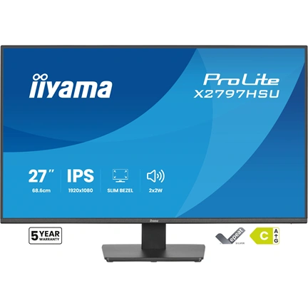Iiyama ProLite X2797HSU-B1 monitor - 27", FHD, IPS, 120Hz, USB hub, fekete