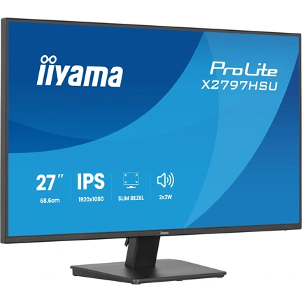 Iiyama ProLite X2797HSU-B1 monitor - 27", FHD, IPS, 120Hz, USB hub, fekete