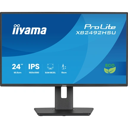 Iiyama ProLite XB2492HSU monitor - 24" FHD IPS, állítható magasságú, USB hub