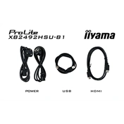 Iiyama ProLite XB2492HSU monitor - 24" FHD IPS, állítható magasságú, USB hub