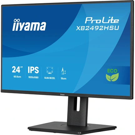 Iiyama ProLite XB2492HSU monitor - 24" FHD IPS, állítható magasságú, USB hub