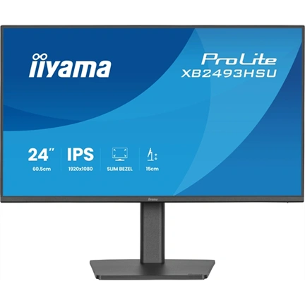Iiyama ProLite XB2493HSU-B1 monitor - 23,8", FHD, IPS, 120Hz, USB hub, állatható magasság, pivot, fekete