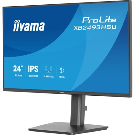 Iiyama ProLite XB2493HSU-B1 monitor - 23,8", FHD, IPS, 120Hz, USB hub, állatható magasság, pivot, fekete